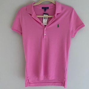 NWT Ralph Lauren Pink short sleeve polo shirt